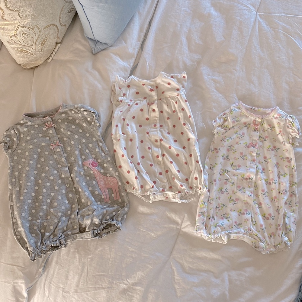 Carter’s Baby Girl’s Romper Bundle